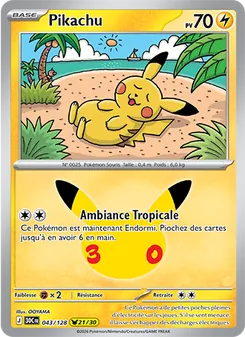 Pikachu 043/128 — 30th Celebration / 30th Classic Collection
