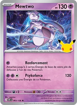 Mewtwo 063/128 — 30th Celebration / 30th Classic Collection