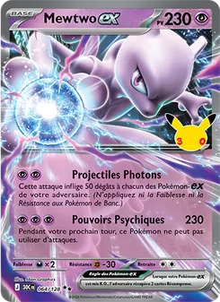 Mewtwo-ex 064/128 — 30th Celebration / 30th Classic Collection