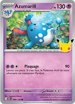 Azumarill 068/128 — 30th Celebration / 30th Classic Collection