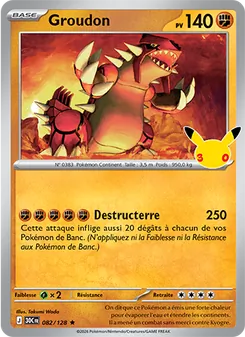 Groudon 082/128 — 30th Celebration / 30th Classic Collection