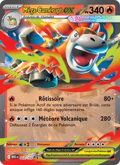 Méga-Camérupt-ex 022/132 — Mega Evolution