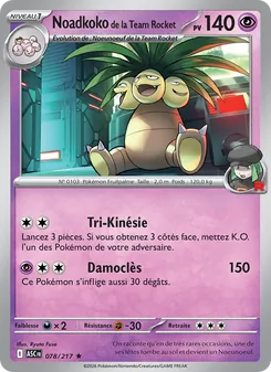 Noadkoko de la Team Rocket 078/217 — Ascended Heroes