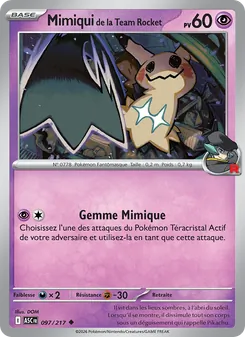 Mimiqui de la Team Rocket 097/217 — Ascended Heroes