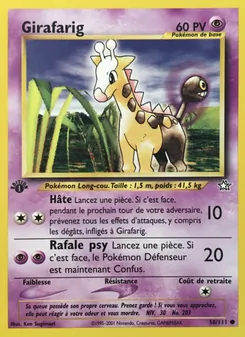 Girafarig 58/111 — Neo Genesis