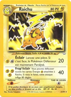 Raichu 21/64 — Neo Revelation