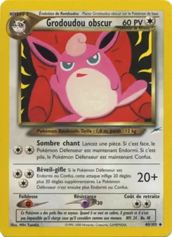 Grodoudou obscur 40/105 — Neo Destiny