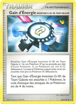 Gain d'Énergie Invention G-101 de Team Galaxie 116/127 — Platinum