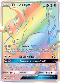 Tauros GX 156/149 — Sun & Moon