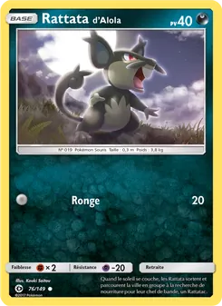 Rattata d’Alola 76/149 — Sun & Moon