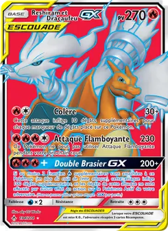 Reshiram et Dracaufeu GX 194/214 — Unbroken Bonds