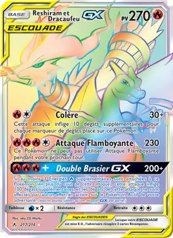 Reshiram et Dracaufeu GX 217/214 — Unbroken Bonds