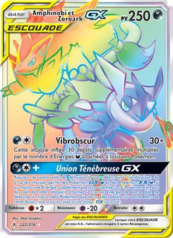 Amphinobi et Zoroark GX 222/214 — Unbroken Bonds