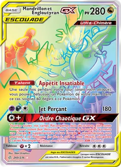 Mandrillon et Engloutyran GX 260/236 — Cosmic Eclipse