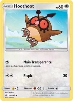 Hoothoot 106/147 — Burning Shadows