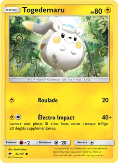 Togedemaru 47/147 — Burning Shadows