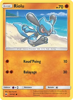 Riolu 70/147 — Burning Shadows