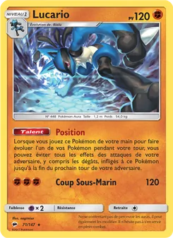 Lucario 71/147 — Burning Shadows