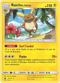 Raichu d’Alola 31/111 — Crimson Invasion