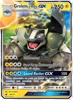 Grolem d’Alola GX 34/111 — Crimson Invasion