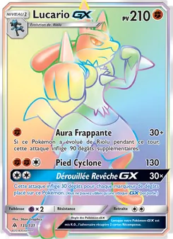 Lucario GX 135/131 — Forbidden Light