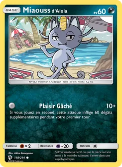 Miaouss d’Alola 118/214 — Lost Thunder