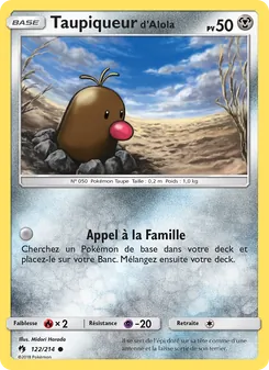 Taupiqueur d’Alola 122/214 — Lost Thunder