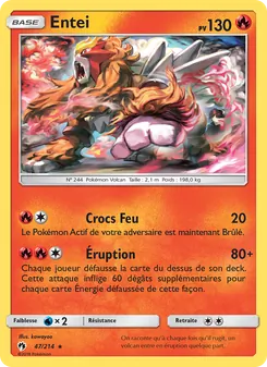 Entei 47/214 — Lost Thunder