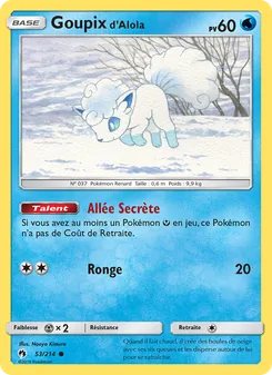 Goupix d’Alola 53/214 — Lost Thunder