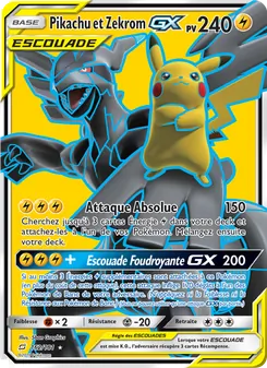 Pikachu et Zekrom GX 162/181 — Team Up
