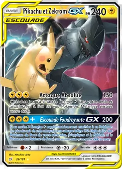 Pikachu et Zekrom GX 33/181 — Team Up