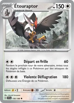 Étouraptor 150/198 — Scarlet & Violet