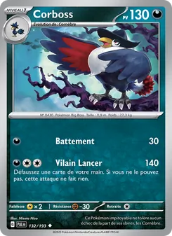 Corboss 132/193 — Paldea Evolved