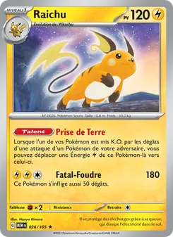 Raichu 026/165 — 151