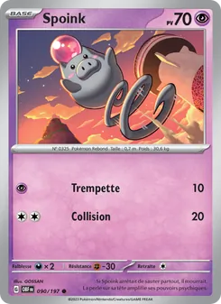 Spoink 090/197 — Obsidian Flames