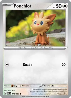 Ponchiot 170/197 — Obsidian Flames