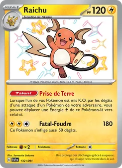 Raichu 132/091 — Paldean Fates / SVP Black Star Promos