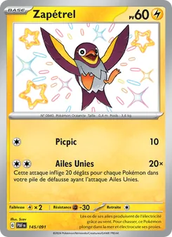 Zapétrel 145/091 — Paldean Fates / SVP Black Star Promos