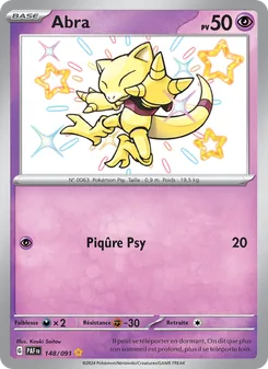 Abra 148/091 — Paldean Fates / SVP Black Star Promos