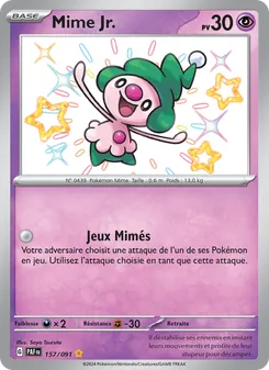 Mime Jr. 157/091 — Paldean Fates / SVP Black Star Promos