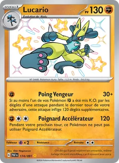 Lucario 174/091 — Paldean Fates / SVP Black Star Promos