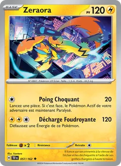 Zeraora 057/162 — Temporal Forces
