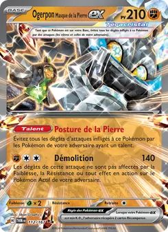 Ogerpon Masque de la Pierre-ex 112/167 — Twilight Masquerade