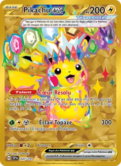 Pikachu-ex 247/191 — Surging Sparks