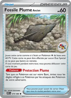Fossile Plume Ancien 079/086 — White Flare
