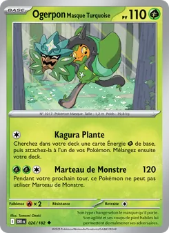 Ogerpon Masque Turquoise 026/182 — Destined Rivals