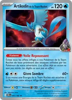 Artikodin de la Team Rocket 051/182 — Destined Rivals