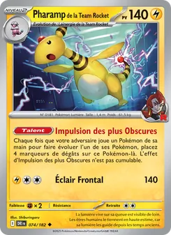 Pharamp de la Team Rocket 074/182 — Destined Rivals