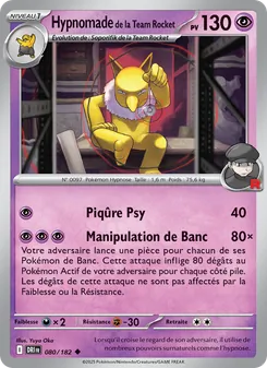 Hypnomade de la Team Rocket 080/182 — Destined Rivals