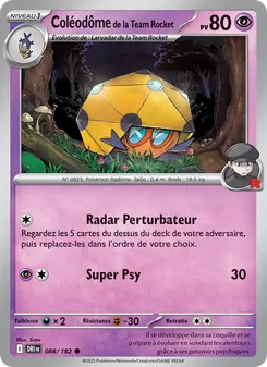 Coléodôme de la Team Rocket 088/182 — Destined Rivals